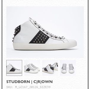 LEATHER CROWN MENS SNEAKERS 42 (EUR)